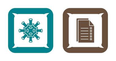Virus and Data Icon vector