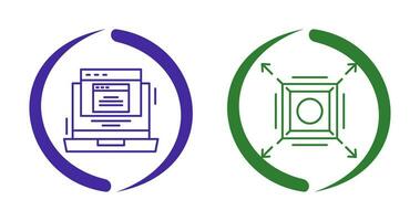 Pop Up and Maximize Icon vector