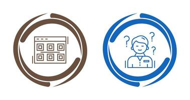 Layout and Confuse Icon vector