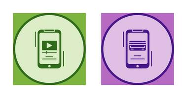Video and Payment Method Icon vector
