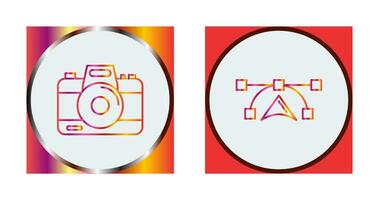 Camera and Vectors Icon