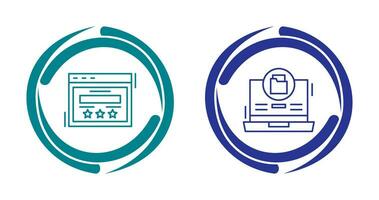 Rating and Data Storage Icon vector