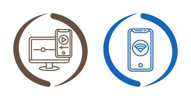 WIFI and Responsive Icon vector