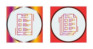 List and Notes Icon Icon vector