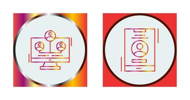 Newtwork and Account Icon vector
