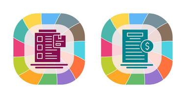 Order List and Your Bill Icon vector