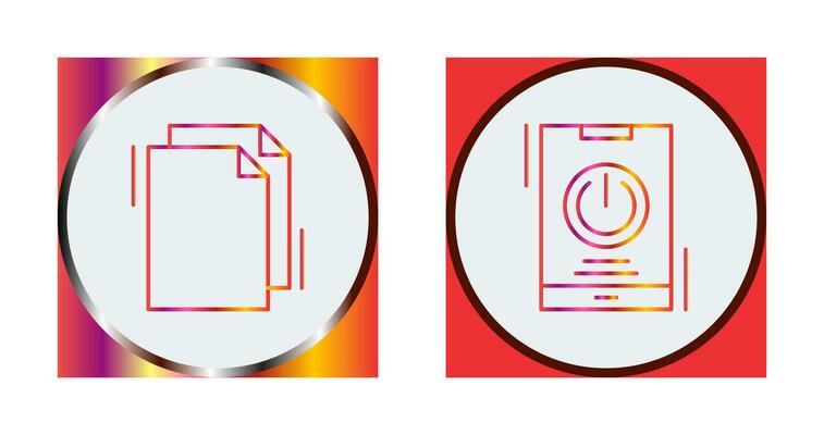 Copy and Power Icon