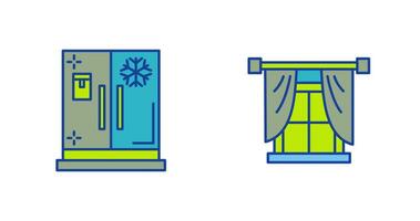 Window and Fridge Icon vector