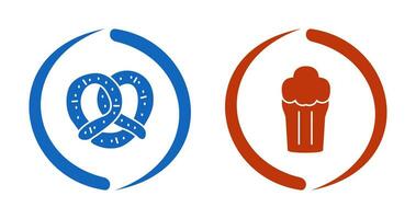 Pretzel and Pint of Beer Icon vector