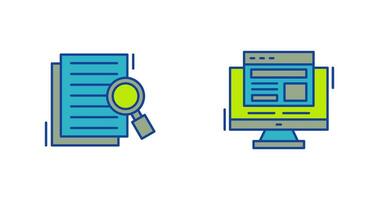Details Looking and Adaptive Icon vector