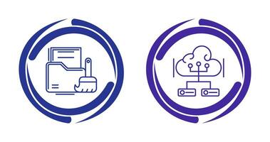 Data Cleaning and Big Data Icon vector