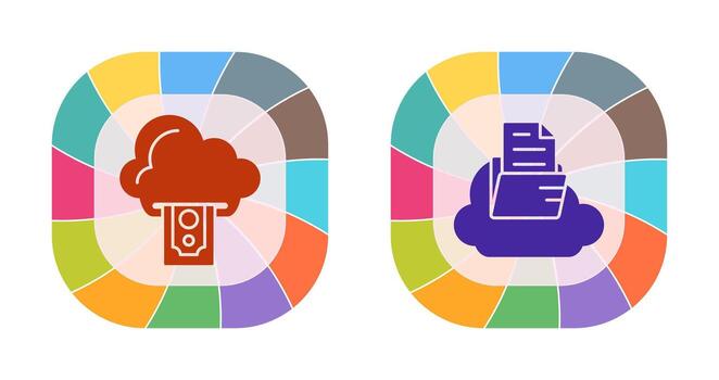 Cloud Computing and Cloud  Icon vector