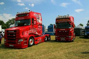 Whitchurch in the UK in JUne 2023. A view of a Truck at a Truck Show in Whitchurch Shropshire photo