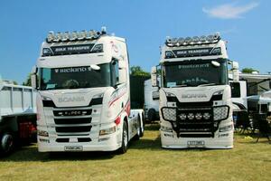 Whitchurch in the UK in JUne 2023. A view of a Truck at a Truck Show in Whitchurch Shropshire photo