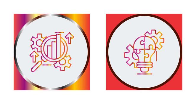 Analysis and Problem  Icon vector