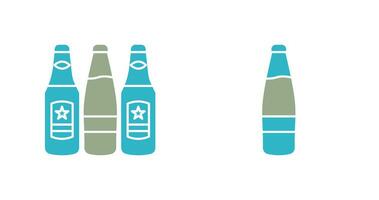 Beer Bottles and alcohol Icon vector