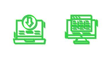 Downlaod and Layout Icon vector