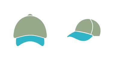 gorra y sombrero icono vector