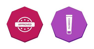 Approved and Creem Icon vector