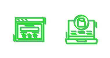 Rating and Data Storage Icon vector