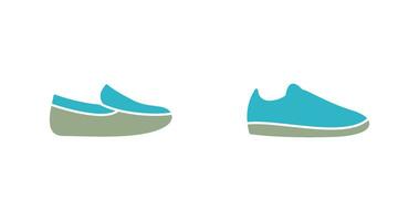 Mens Loafers and Casual Shoes Icon vector