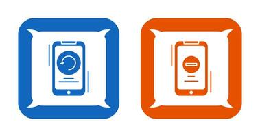 Restart and Remove Icon vector