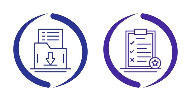 Save List and Task List Icon vector