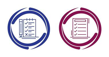 Survey Checklist and To do List Icon vector