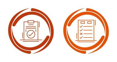 Today to Done Check List and Checkmark Icon vector