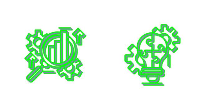 Analysis and Problem  Icon vector