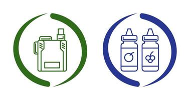 Vape and Vape Liquid Icon vector