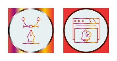 Web Design and Notification Icon vector