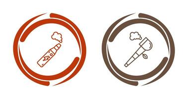 Electronic Cigarette and Pipe Of Peace Icon vector