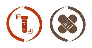 Test Tube and Wound Icon vector