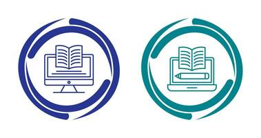 Digital Learning and Written Icon vector