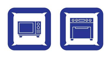 microondas y horno icono vector