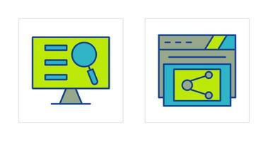 Monitor Screen and Share Icon vector