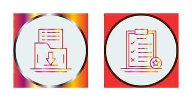 Save List and Task List Icon vector