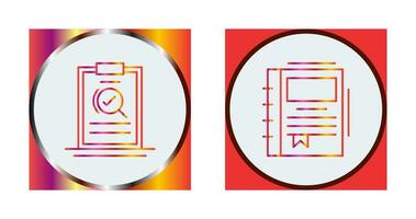 Search and Spring Notebook Icon vector