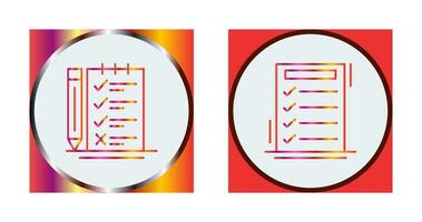 Survey Checklist and To do List Icon vector