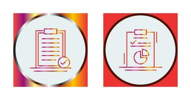 Selected and Diagram Icon vector