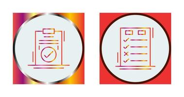 Today to Done Check List and Checkmark Icon vector