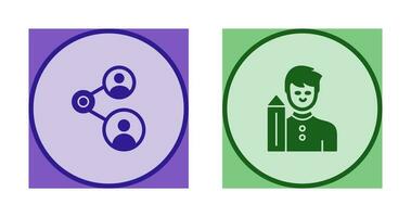 Share and Designer Icon vector
