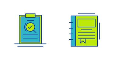 Search and Spring Notebook Icon vector