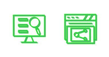 Monitor Screen and Share Icon vector