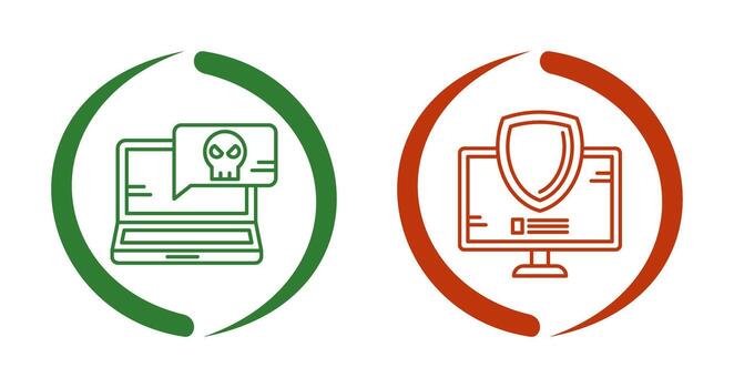 Spam and Unprotected Icon vector