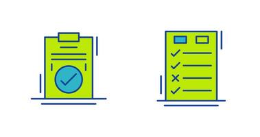 Today to Done Check List and Checkmark Icon vector
