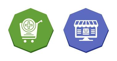 Add to Cart and Online Shopping Icon vector