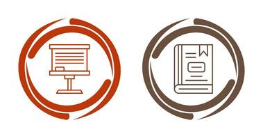 Board and Book Icon vector