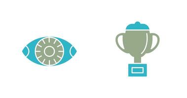 Vision and trophy Icon vector